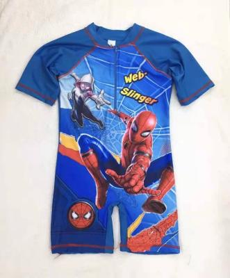 China Sofia Spiderman Big Size Breathable Frozen Swimwear For Children Cartoon Printing Short Sleeve Swimsuit Kids Swimwear for sale