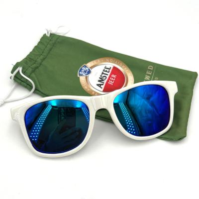 China Promotional Agriculture Business Gift OEM Cheap Sunglasses With Designer Branded Satin Pocket Sunglasses for sale