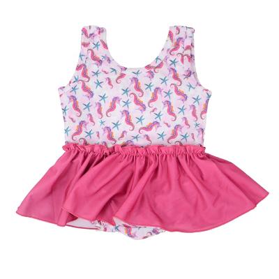 China Breathable Hot Selling Baby Peplum Swimsuit Kids Boutique Ruffle Summer Beach Swimming Clothing for sale