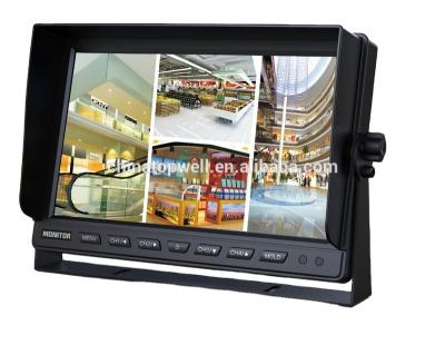 China Video Replay 4 CH Quad 10.1 Inch HD Digital LCD Panel Remote Control Car Monitor for sale