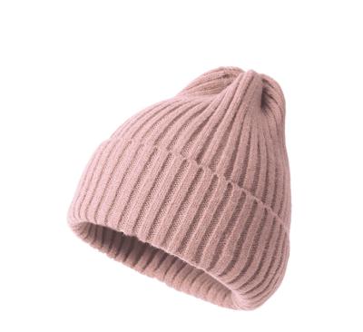 China Solid Winter Knitted Ski Wool Beanie Hats Custom Made Unisex Double Layered Cap COMMON for sale