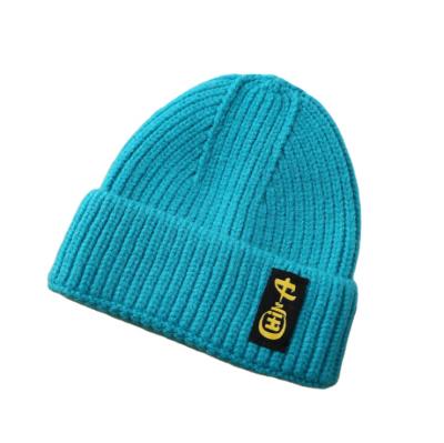 China JOINT High Quality Women's Winter Knitted Hat Custom Wool Beanie Hat Skull Hat With Label for sale