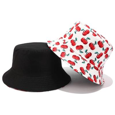 China Hot Selling Character Custom Unisex Double Side Print Reversible Bucket Hat for sale