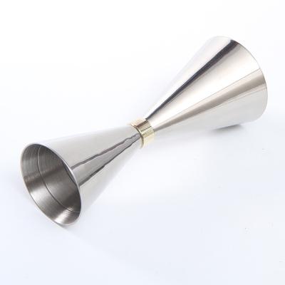 China Sustainable Premium Double Cocktail Jigger, 1oz / 2oz Made From 304 Stainless Steel for sale