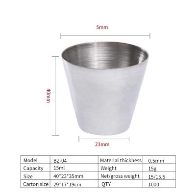 China Sustainable stainless steel wine glasses are used in home bars, cocktail glasses, whiskey drinks and other spirits glasses can be customized for sale