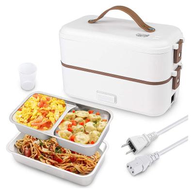 China OEM Factory Car Mini Electric Portable Bowl Cooker Plastic Heating Electronic Smart Rice Cooker for sale