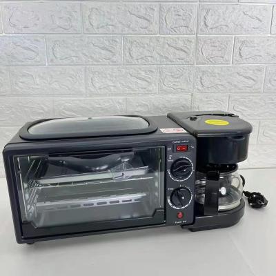 China RV Factory Price with Toaster, Oven Coffee Pot Frying Pan 3 in 1 Multi Function Breakfast Maker Machine Breakfast Sandwich Maker for sale