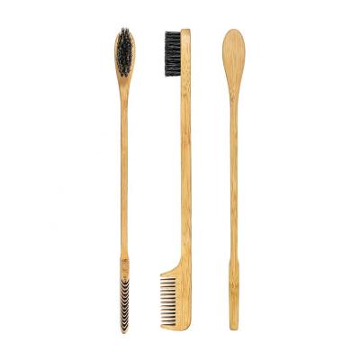 China Waterproof Eco-friendly Material Bamboo Rat Tail Comb Wooden Rat Comb For Parting Hair for sale