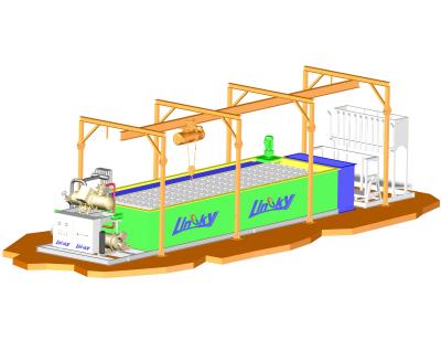 China Brine cooling block ice plant solution zu verkaufen