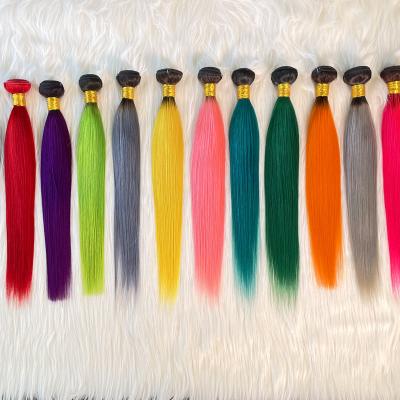 China Straight Hair Bundles Sale Brazilian Ombre Hair Bundles 1B/2/4/27/99J/613 Bundles Hair Weave Remy Hair Bundles for sale