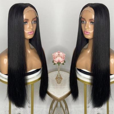 China Water Wave 36 Inch Braided Glueless 13x4 HD Brazilian Curly Lace Front Wig Water Wave Hair Long Virgin Lace Wigs Wholesale for sale