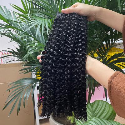 China Jerry Curl 12A Grade High Quality Double Weft Raw Brazilian Hair Bundles Wave Non Shedding No Tangle Cuticle Aligned Hair Vendor for sale