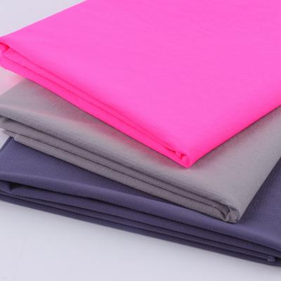 China New Design Spot Spandex Full High Two Line Stretch Grid Waterproof Spandex Polyester Fabric For Clothing for sale