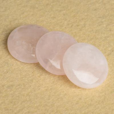 China China Wholesale Natural Quartz Hand Cut and Polished Crystal Quartz Cushion Disc for sale