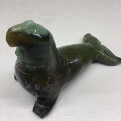 China China Wholesale Natural Quartz Healing Hand Carved Decorative Crystal Sea Lion for sale