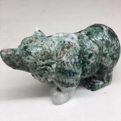 China China Wholesale Natural Quartz Hand Carved Decorative Healing Crystal Bear for sale