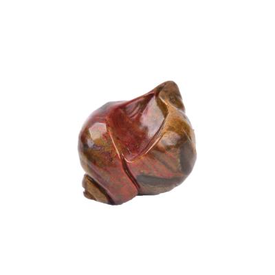 China China Wholesale Natural Marine Jasper Decorative Hand-carved Healing Crystal Snail for sale