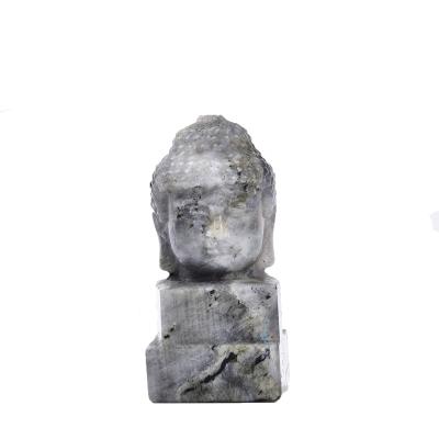 China China Wholesale Natural Feldspar Decorative Hand Carved Healing Crystal Buddha for sale