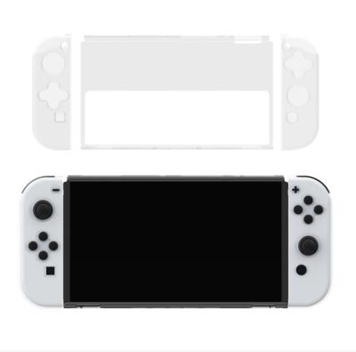 China PC Console + TPU Controller Protective Case Cover Clear Shell Case For Nintendo Switch OLED 20.6x10.3x2.5cm for sale