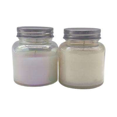 China Home Decoration Different Color Hot Selling Empty Glass Candle Jar For Candle Making With Lids for sale