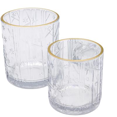 China Who respects the environment. Unique Modern Home Decoration Luxury Home Decor Candle Holder Cheap Stocked Glass Jars With Lid for sale