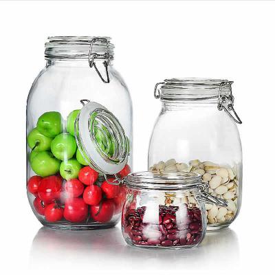 China Hot-selling Viable Wholesale Glass Pickles Storage Jar Glass Jar for sale