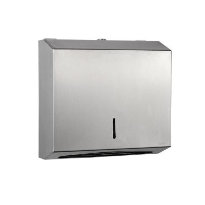 China Stainless Steel Modern Design Toilet Wall Mount Multifold Paper Towel Dispenser for sale