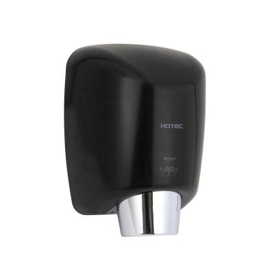 China Commercial Bathroom Automatic Hands Free High Speed ​​Steel Wall Mounted Matte Black Hand Dryer for sale