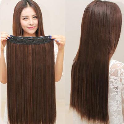 China Indian Remy Hair One Piece Invisible Wire Halo Hair Extensions Silky Straight Cheap Halo Hair Extensions Unprocessed for sale