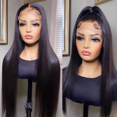 China All Styles Wholesale Transparent 13x4 Lace Frontal Wigs Raw Hair Vendors Cheap Pre Plucked 13x4 Lace Frontal Wigs With Baby Hair for sale