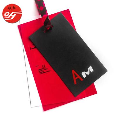 China China Sustainable Factory Made Paper Printing Clothes Tags Custom Swing Tag For Clothing for sale