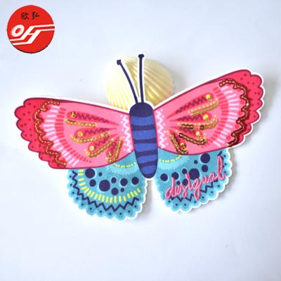 China 3D Customized Butterfly Sequin Patch Good Quality For Clothing for sale