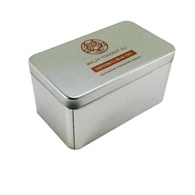 China Direct Tea Factory Packaging Rectangular Stock Tea Cans for sale