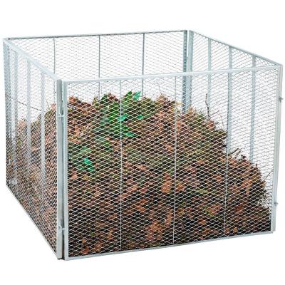 China Sustainable Diamond Mesh Powder Coated Expanded Metal Mesh Basket Bin For Compost for sale