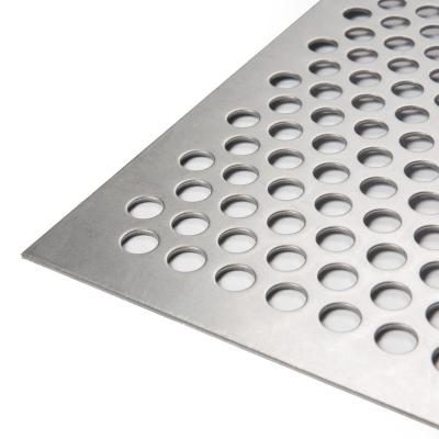 China Plain Weave Decorative Perforated Metal Sheet For Supermarket Design for sale