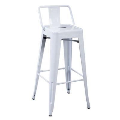 China Industrial Design Black Steel Bar Chair Bar Stool Chair Industrial Dining Chair Metal for sale