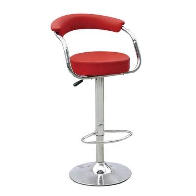 China Modern Leather Counter Umpire Chair Bar Stool Chair 360 Degree Rotating Bar Chair for sale