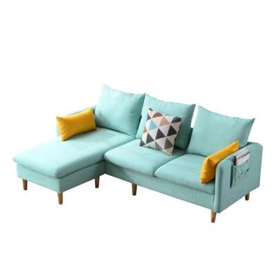 China Wholesale Nordic Style Leisure Sofas Furniture Living Room Modern Luxury Solid Wood Canvas Sofa (Other) Adjustable for sale