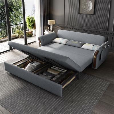 China Universal Foldable Space Saving Sofa Bed Fabric Folding Chair Sleeper Living Room Metal Frame Sofa Bed for sale