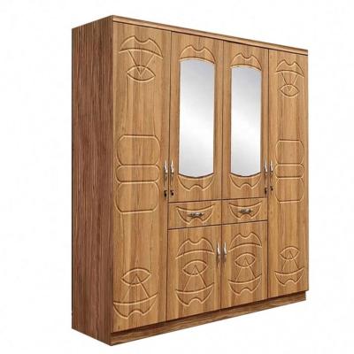 China Top Quality Modern Design MDF 3 Panel Wooden Door Bedroom Wall Modern Design Bedroom Wardrobe for sale