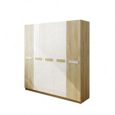 China Top Quality Bedroom Dressing Wardrobe 5 Door High Gloss Bedroom Wardrobe for sale