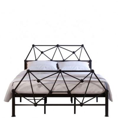 China (Other)Adjustable Home Bedroom Furniture Twin / Full Size Beds Framed Modern Design Wrought Iron Bed for sale