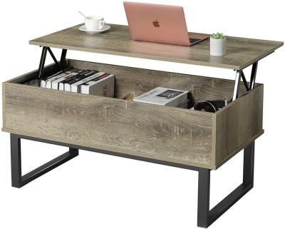 China (Height)Adjustable Lift Table Dining Table With Storage Space For Living Room for sale