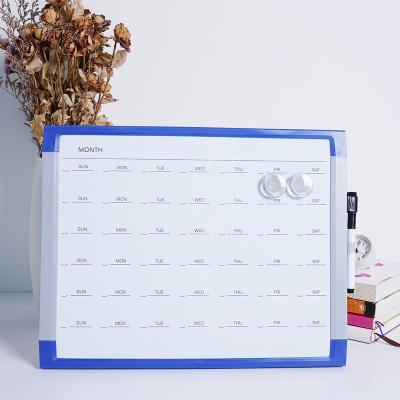 China Modern Amazon Hot Selling Printing Plastic Magnetic Weekly Planner Dry Erase Calendar Board for sale