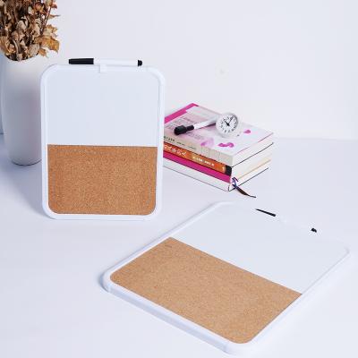 China Premium Easy Quality Soft Frame Magnetic Dry Erase Board Combo With Cork Board Combo Board For Bulletin Note for sale