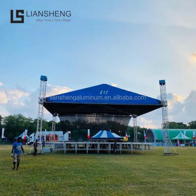 China Exhibition Lighting Aluminum Led Truss System Wall Space Stsge Risers Truss Display Te koop