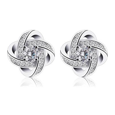 China 2020 Trendy Women's Fashion Stud Earrings 925 Sterling Silver Stud Earrings For Women for sale