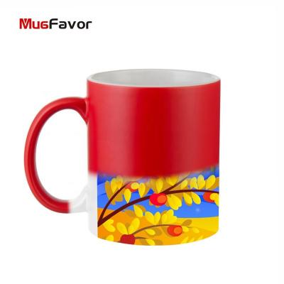 China MugFavor Viable Sublimation Masks Wholesale Mugs To Sublime Ceramic Color Changing Sublimation Magic Mugs MBS11M-R for sale