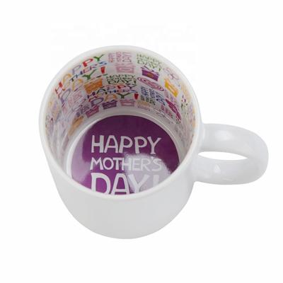 China Happy Mother's Day Gift Mug MDecal-EM MugFavor Stocked Personalized Sublimation Masks 11 oz Ceramic Coffee Mugs Colored Mugs for sale