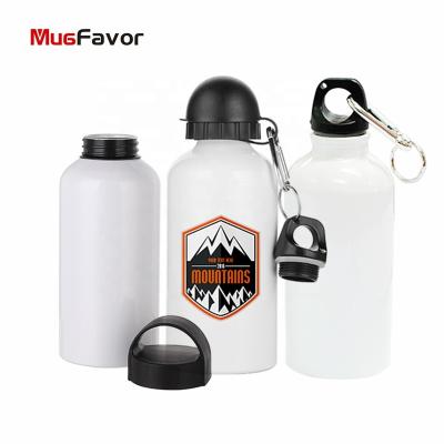 China MugFavor wholesale personalized white aluminum outdoor custom coffee mug viable 500ml metal sublimation sports water bottle MAL5-W for sale